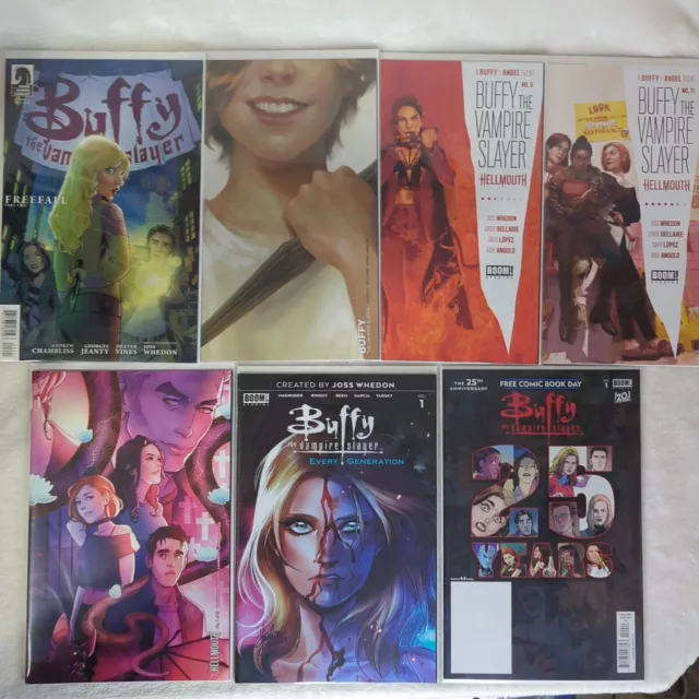 Buffy the Vampire Slayer Lot of 7 Comics -Season 9 Vol 2 Hellmouth Every Gen 25