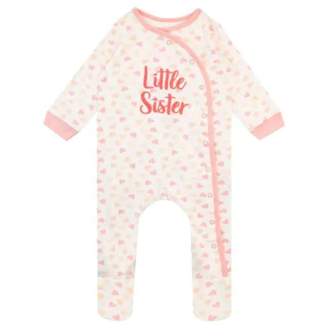 Babygrow Baby Sleepsuit Baby Girl Baby Grow 0-12 Months Pink Little Sister Gift