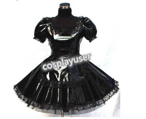 LOCKABLE SISSY MAID PVC vinyl dress cosplay costume Tailor-made £51.60 ...