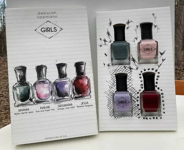 Deborah Lippmann Nail Polish Lacquer Hbo Girls Set New In Box