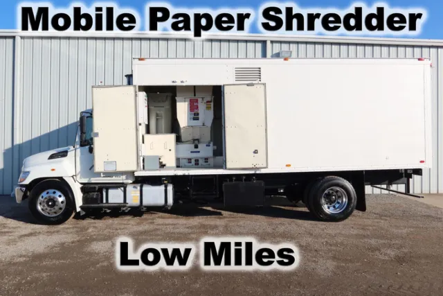 338 Diesel 22Ft Shred Tech Mobile Paper Shredding Box Cube Van Truck