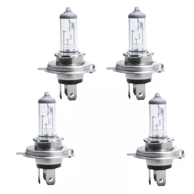 4 Stück 12V 60/55W H4 Halogenlampe Glühlampe Glühbirne Lampe P43T  M4