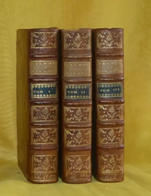 Giroust - Sermons Du Pere Giroust - 3 Volumes - Livre Ancien 1742 - Religion