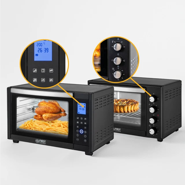 Minibackofen  45L Digital Ofen Toastofen Analog Pizzaofen Grillen TZS