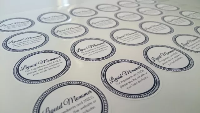 60mm Printed Round Stickers - Custom Logo labels - Postage labels - Personalised