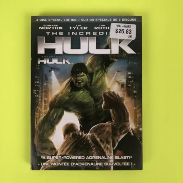 Incredible Hulk DVD Action & Adventure (2008) Edward Norton New Amazing Value