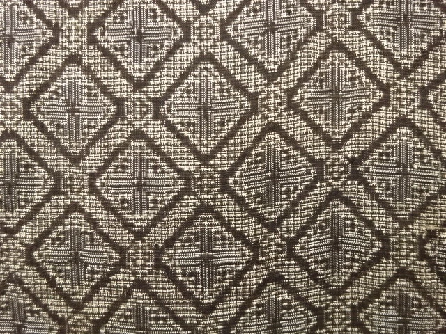 6555960: Japanese Kimono / Antique Haori / Doro Oshima Tsumugi / Woven Diagonal