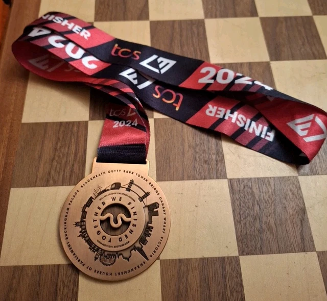 LONDON MARATHON 2024 TCS Finishers Running Medal with Ribbon £39.99 ...