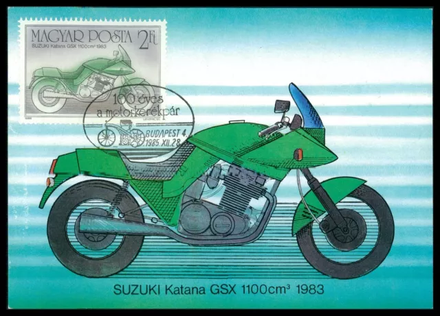 UNGARN MK MOTORRAD MOTORCYCLE SUZUKI GSX CARTE MAXIMUM CARD MC CM al22