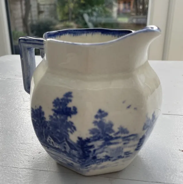 Royal Doulton Norfolk Blue Hexagonal Jug. 2