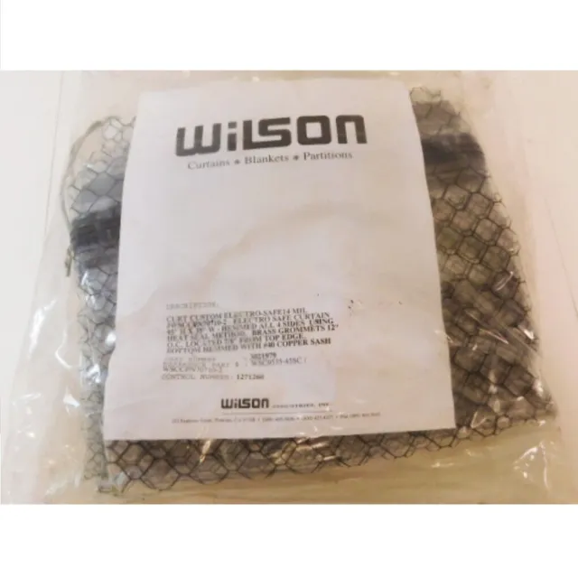 Wilson 3021979 95" x 35" x 14 mil Electro-Safe Anti-Static Vinyl Curtain