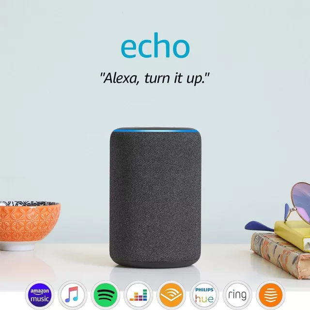 Amazon Echo Smart 3rd Gen Stereo Hub Bluetooth Speaker with Alexa Voice Control