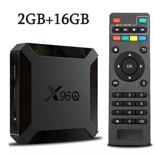 Box TV 4K Smart Boitier X96 Q ANDROID 10.0 Ultra HD WiFi 2GB 16GB