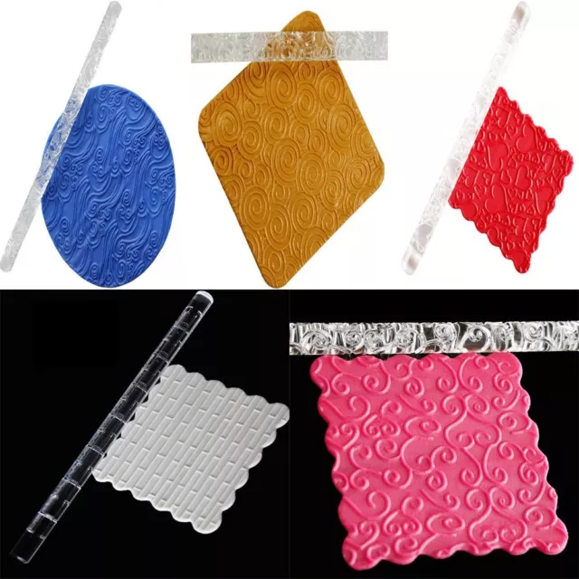Töpferei DIY Ton werkzeug Rolling Pin Textur-Stick Prägung Keramik werkzeug