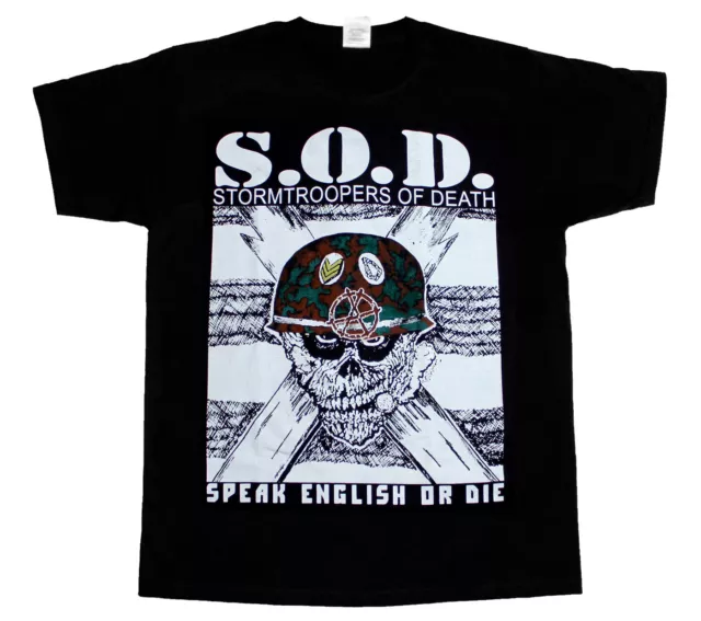 S-5XL S.O.D. SOD STORMTROOPERS OF DEATH SOD Short -Long sleeve new black T-SHIRT