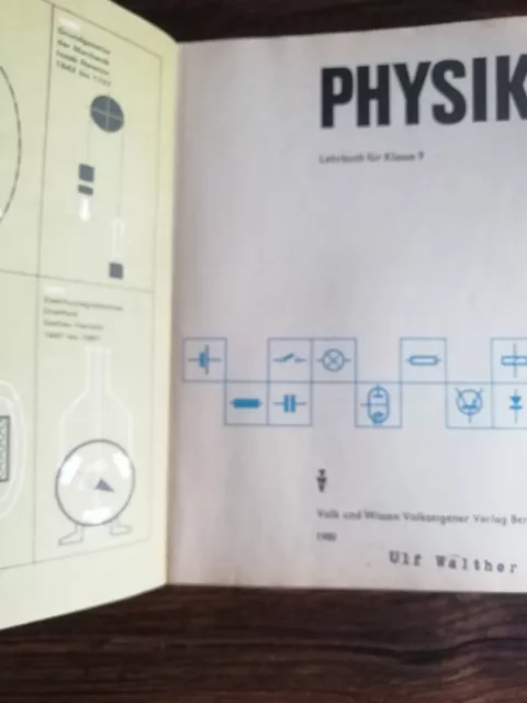 DDR Schulbuch Lehrbuch - Physik Klasse 9 - 1980- sehr guter Zustand 2