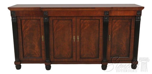 L59092EC: BAKER Neoclassical Mahogany Sideboard Buffet