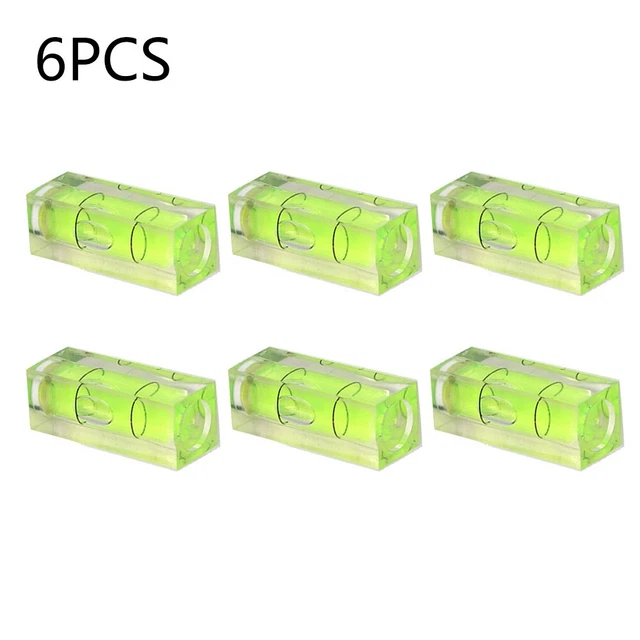 6pcs Spirit Level Horizontal Bulle Carré Universel Bois Durable