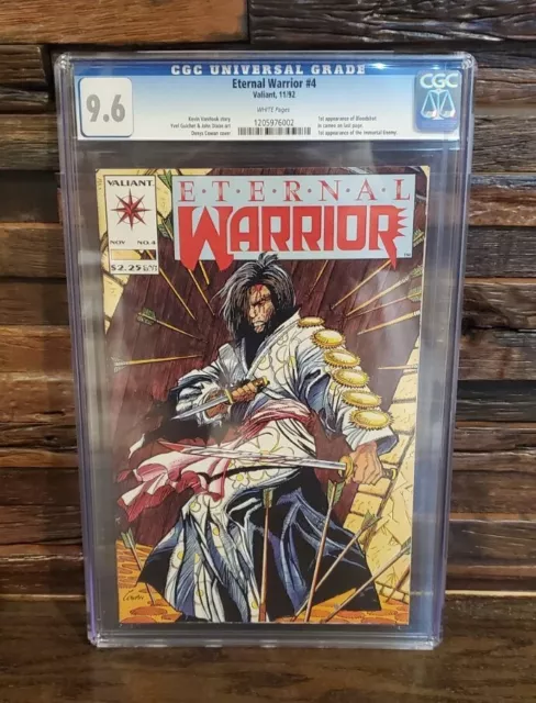 Eternal Warrior #4 CGC 9.6 1st Appearance of Bloodshot Valiant Comics 1992 Key