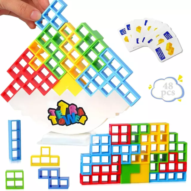 YeahBoom Jeu Tetra Tower jeu Tetris pour enfants jeu d'empilage créatif jeu e...