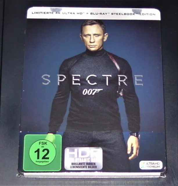 James Bond 007 Spectre 4K Ultra HD blu ray Limited steelbook Edition New