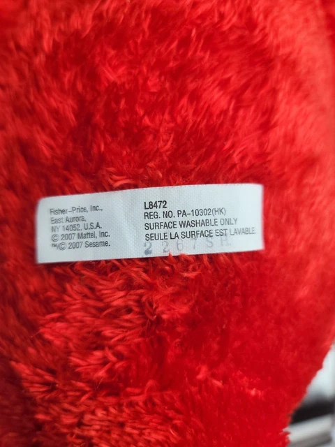 Fisher Price Elmo Laying Sesame Street Muppets Red Plush Doll 22" Tall 2017 7