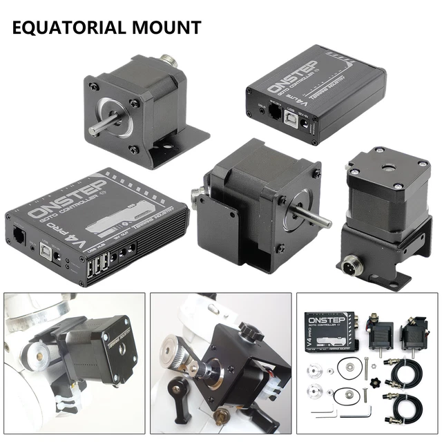 V4 EXOS2 Onstep EXOS2 Equatorial Mount V4 GOTO Upgrade Kit Biaxial Tracking New