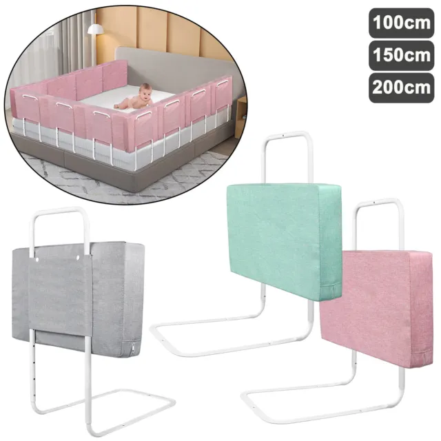 Rejilla de cama ajustable protección contra caídas bebé softpack rejilla de protección de cama 100-200 cm