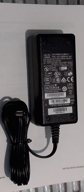 thumbnail image 2 of Lot Of 10 Cisco 18W 48V 0.38A Power Supplies – EADP-18MB – 341-0306-02 – Grade A Used 2 of 5