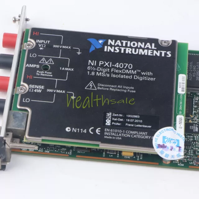 ONE National Instruments NI PXI-4070 Digital Multimeter Card 6-1/2 DMM Used 4
