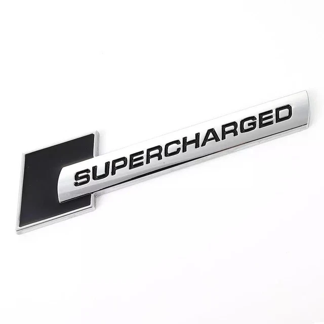 FOR JAGUAR FTYPE XF XJ XJR XKR SUPERCHARGED CHROME Badge Emblem £15.99