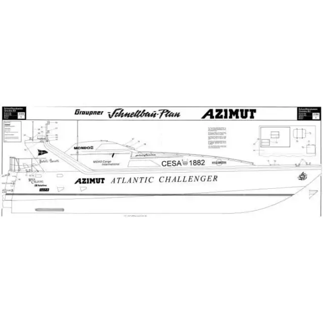 Bauplan Azimut Modellbauplan