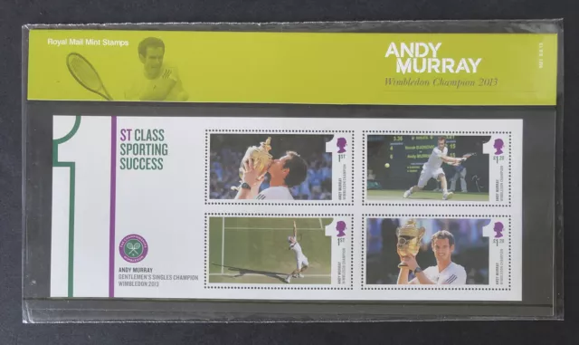 Gb 2013 Andy Murray Mnh Presentation Pack No M21 - Free Uk P&P