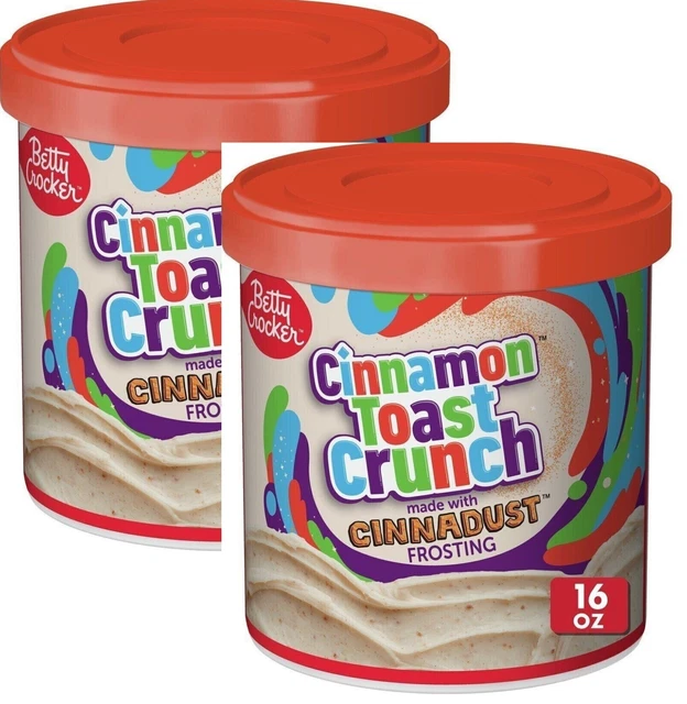 BETTY CROCKER CINNAMON Toast Crunch Frosting, Gluten Free, 16 oz 2 Cans