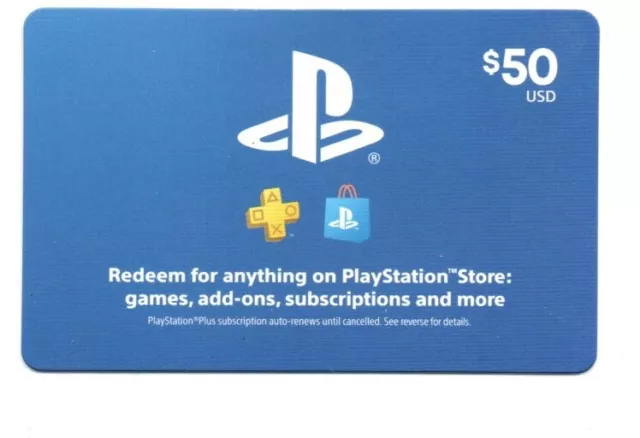 Playstation Gift Card No $ Value Collectible