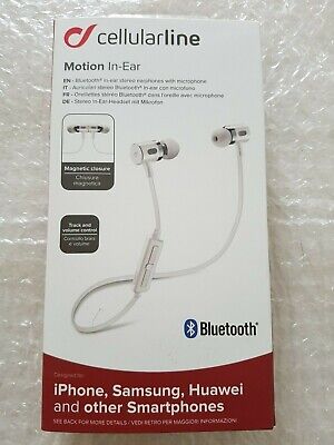 CELLULARLINE-Grace Headset-Cuffie senza fili Auricolari Microfono Bianco Nuovo 