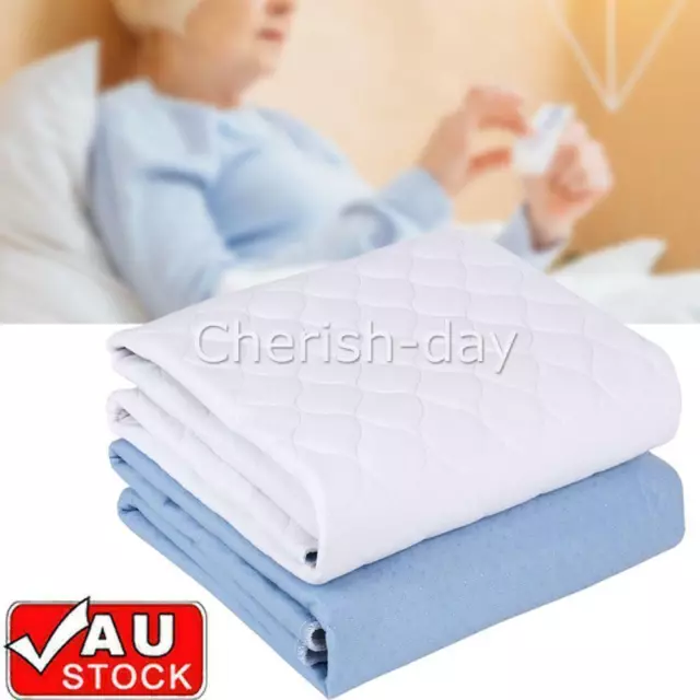 Washable Incontinence Bed Pad Pads Waterproof Protection Sheets Mattress Mat