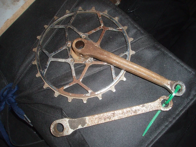 VÉLO ANCIEN - Pédalier Simplex - Manivelles Duprat- 50/47-170 EUR 41,50 - FR