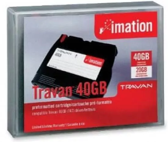 Imation Travan NS40 20GB/40GB Tape Backup Cartridge Storage NEW