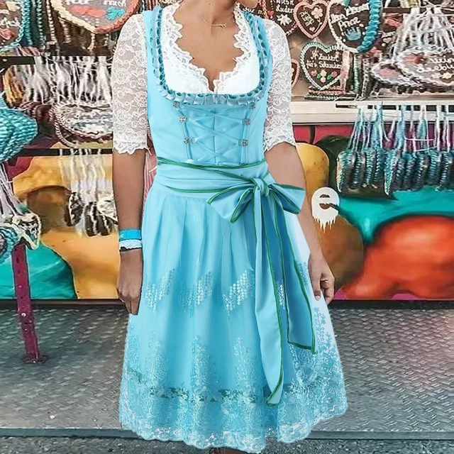 Germania Oktoberfest abito vintage da donna corto Sakurajima Mai costume cosplay