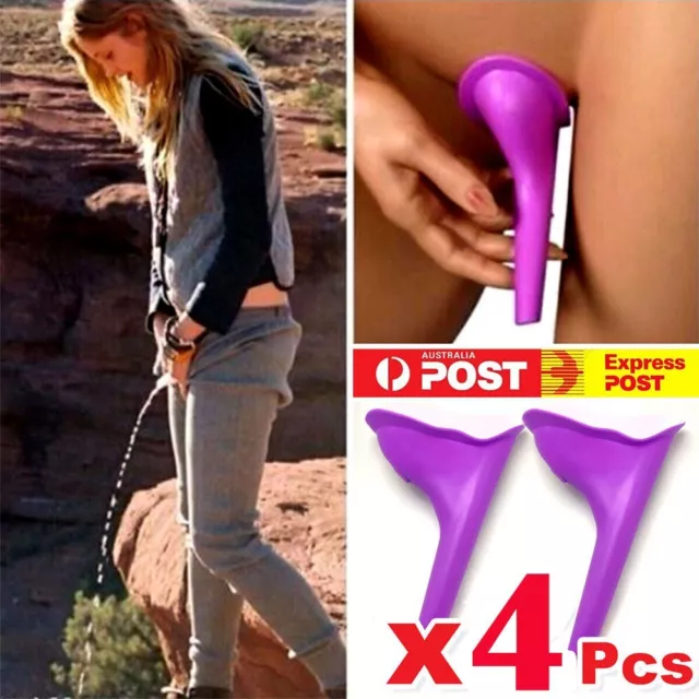 X4 Portable Camping Female Her She Urinal Funnel Ladies Woman Urine Wee Travel