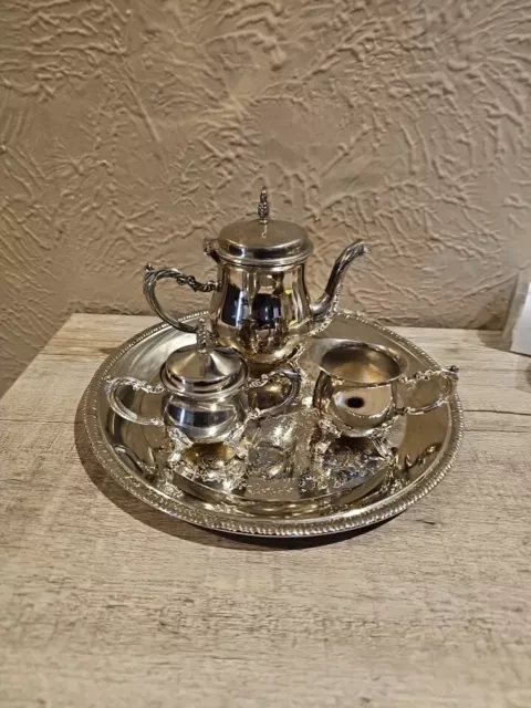 International Silver Company Vintage Silverplate 4 Piece Coffee Tea Serving Set