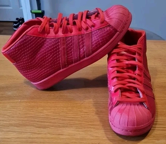 ADIDAS PRO MODEL AQ5216 FTWWHT CANAVY RED ORIGINALS ECHTLEDER GUMMISOHLE EUR 49 95 PicClick IT