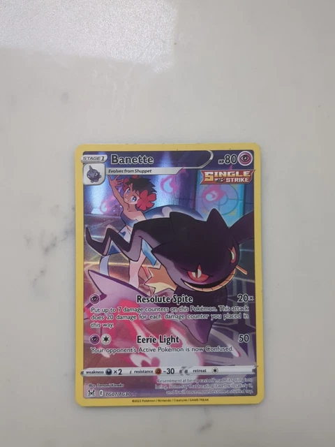 Pokémon TCG Banette Lost Origin Trainer Gallery TG07/TG30 Holo Ultra Rare