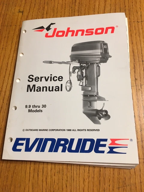 Manuel De Réparation Hors-bord Johnson / Evinrude (1973-1989)