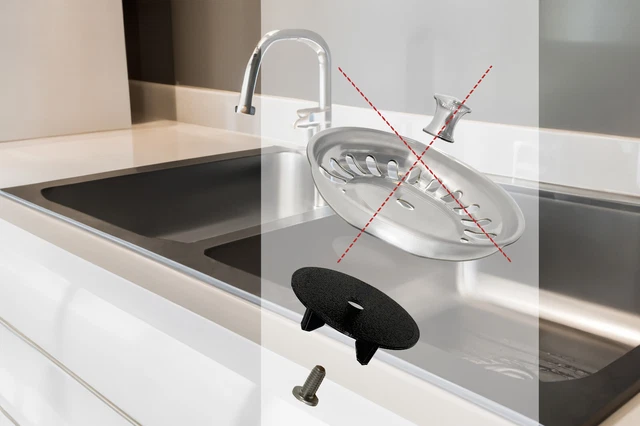 Tappo Lavello IKEA ATLANT DOMSJÖ 80mm - Guarnizione Di Ricambio Con