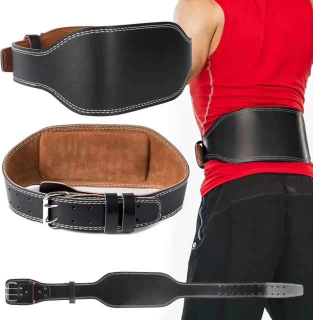 Lifting Belt Leder Gewichthebergürtel Trainingsgürtel Kraftsport Fitness DE