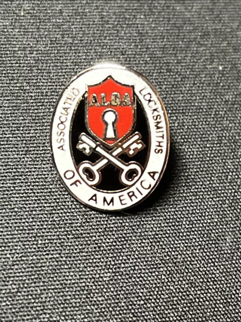 Vintage Enameled Pin - Associated Locksmiths Of America ALDA Lapel Pin