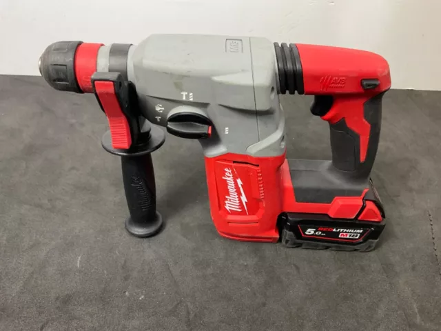 Milwaukee M18 BLHX 18v Cordless SDS Hammer Drill + 5.0Ah Battery