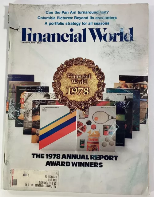 Financial World Magazine Vtg 1978 Rare Ads Pan Am Massey Trucking Sports Columbi